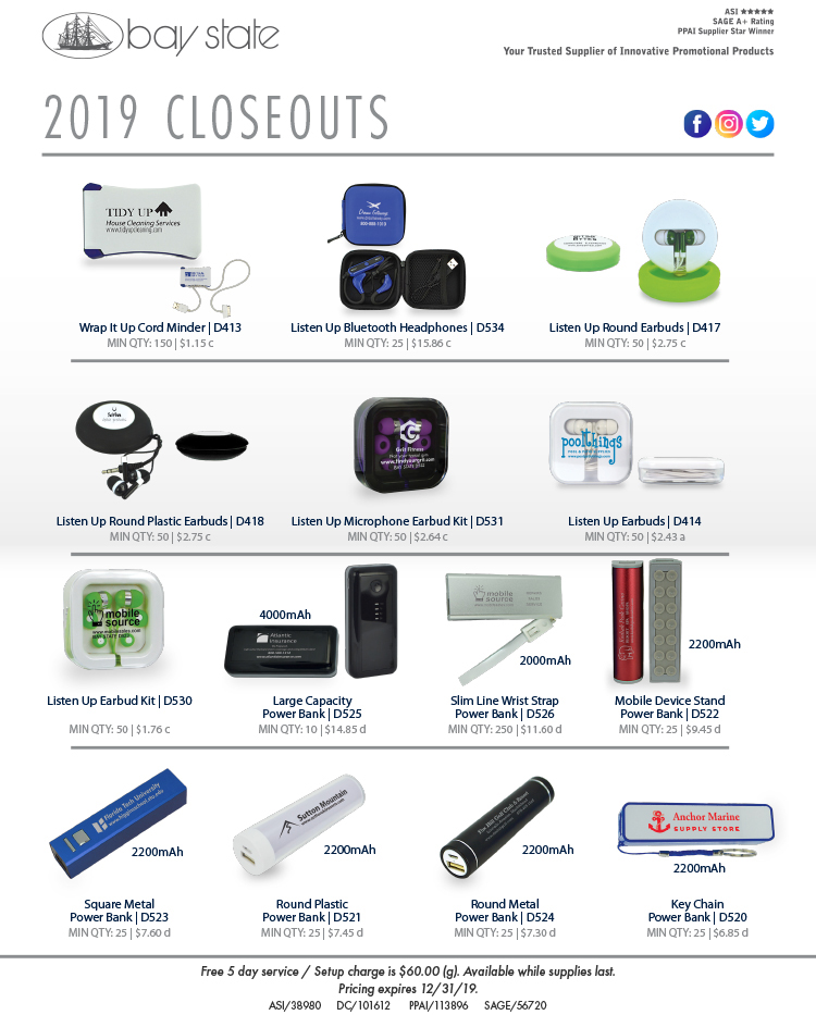 Stretch your budget with Closeouts