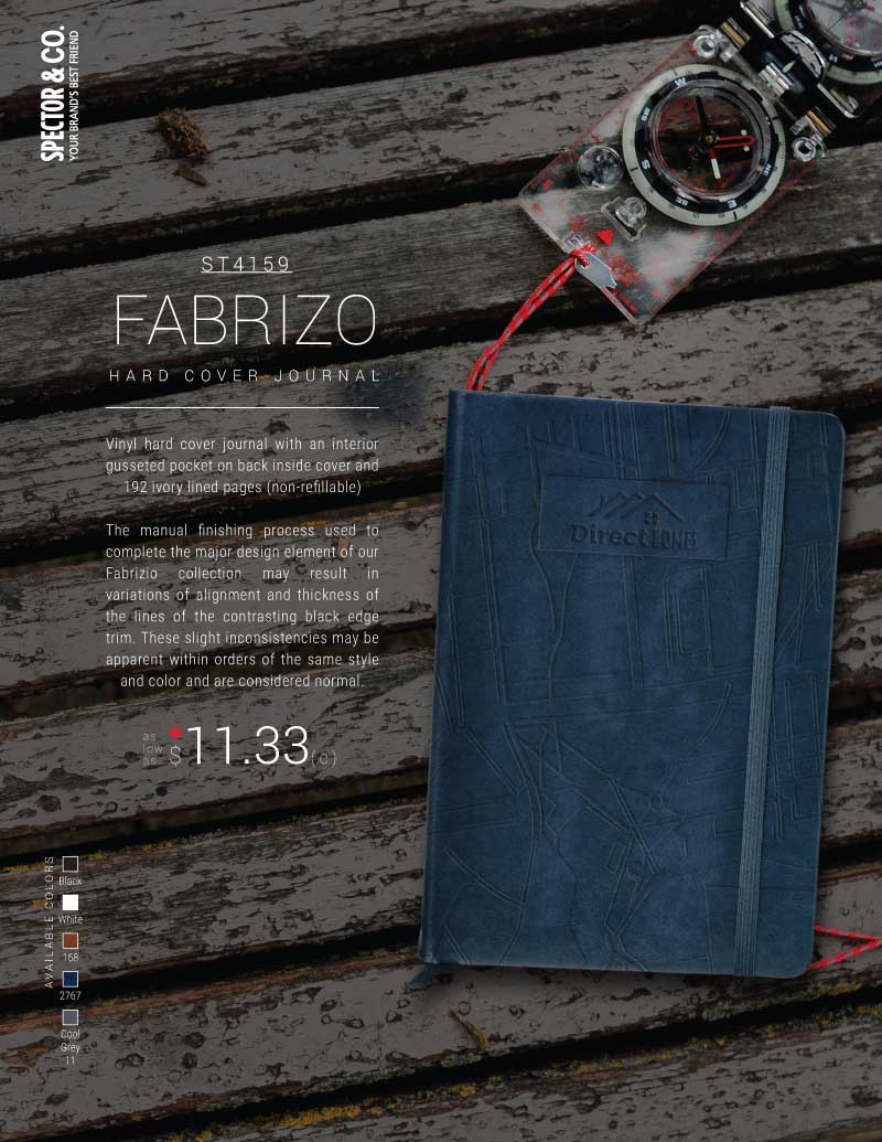 Fabrizo Hard Cover Journal