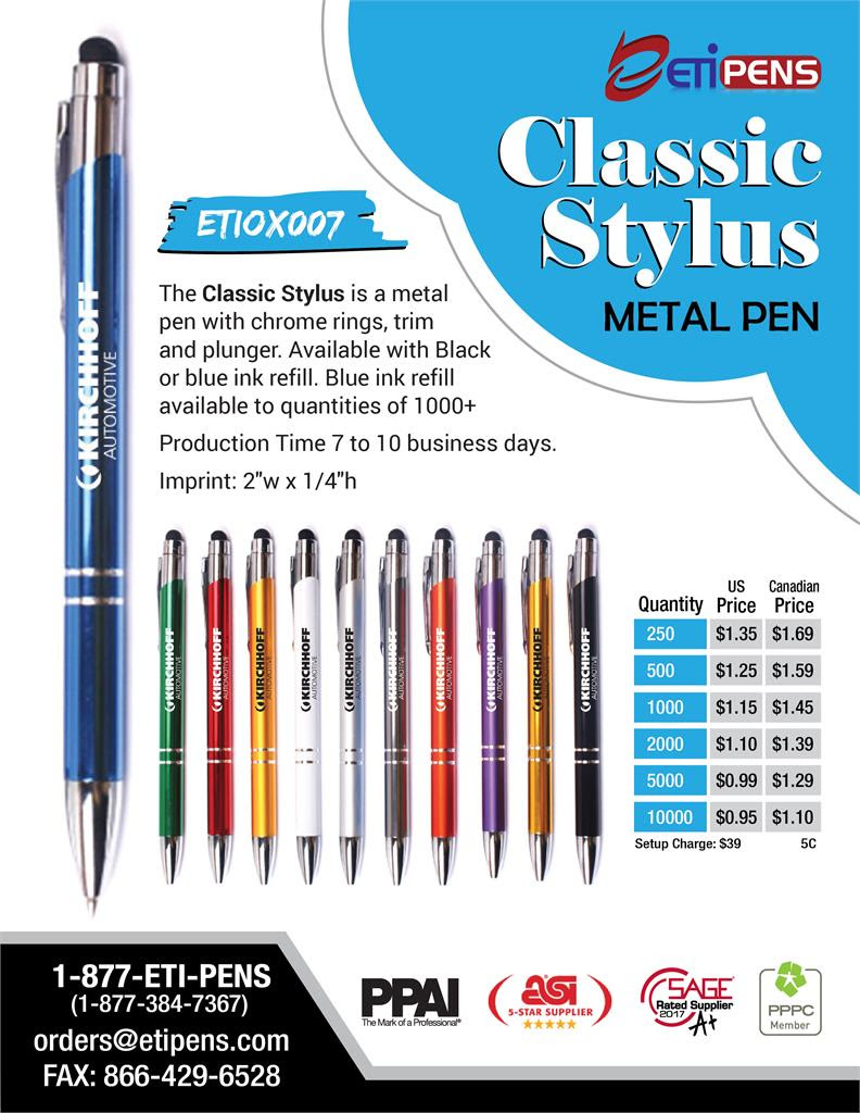 The NEW Classic Stylus Metal Pen