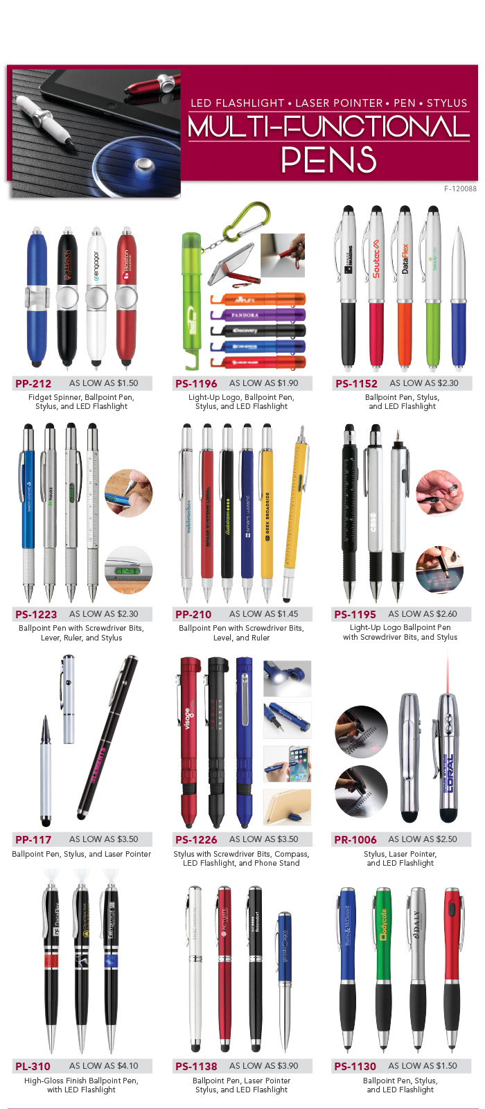 New Multi-Functional Pens