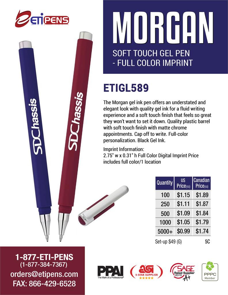 Morgan Soft-Touch Gel Pen