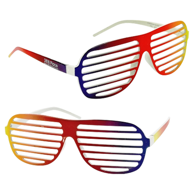 Rainbow Slotted Sunglasses